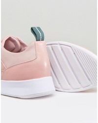 rosa Leder Turnschuhe von Lacoste