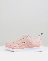 rosa Leder Turnschuhe von Lacoste