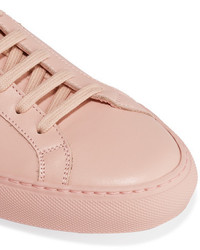 rosa Leder Turnschuhe von Common Projects