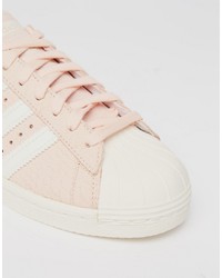 rosa Leder Turnschuhe von adidas