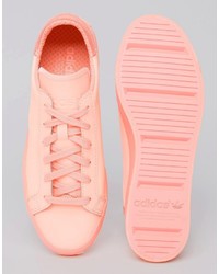 rosa Leder Turnschuhe von adidas