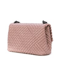 rosa Leder Umhängetasche von Bottega Veneta