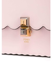rosa Leder Umhängetasche von Fendi