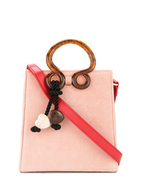 rosa Leder Umhängetasche von Lizzie Fortunato Jewels