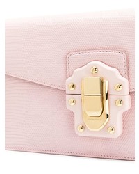 rosa Leder Umhängetasche von Dolce & Gabbana