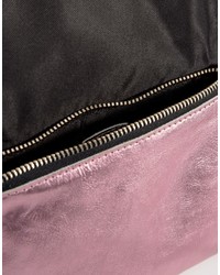 rosa Leder Umhängetasche von Asos