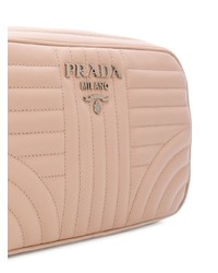 rosa Leder Umhängetasche von Prada
