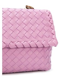 rosa Leder Umhängetasche von Bottega Veneta