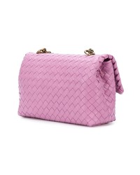 rosa Leder Umhängetasche von Bottega Veneta