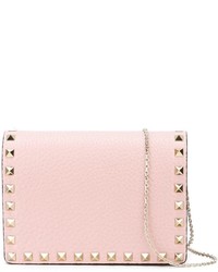 rosa Leder Umhängetasche von Valentino Garavani