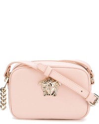 rosa Leder Umhängetasche von Versace