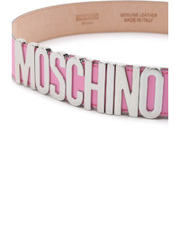 rosa Ledergürtel von Moschino