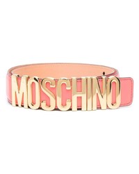 rosa Ledergürtel von Moschino