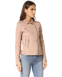 rosa Lederjacke von IRO