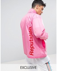 rosa leichte Jacke von Reclaimed Vintage
