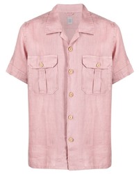 rosa Leinen Kurzarmhemd von Eleventy