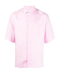 rosa Leinen Kurzarmhemd von PT TORINO