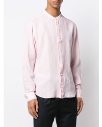 rosa Leinen Langarmhemd von Z Zegna