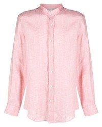 rosa Leinen Langarmhemd von Brunello Cucinelli