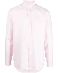 rosa Leinen Langarmhemd von Doppiaa