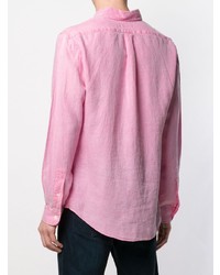 rosa Leinen Langarmhemd von Ralph Lauren