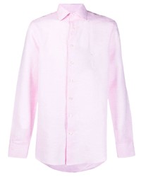 rosa Leinen Langarmhemd von Etro
