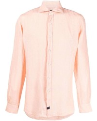 rosa Leinen Langarmhemd von Fay