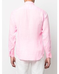rosa Leinen Langarmhemd von MC2 Saint Barth