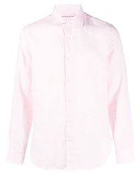 rosa Leinen Langarmhemd von Orlebar Brown