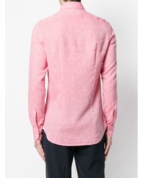 rosa Leinen Langarmhemd von Orian