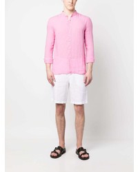 rosa Leinen Langarmhemd von 120% Lino