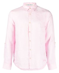 rosa Leinen Langarmhemd von Scotch & Soda