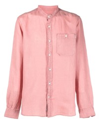 rosa Leinen Langarmhemd von Woolrich