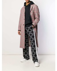 rosa Mantel mit Hahnentritt-Muster von Valentino