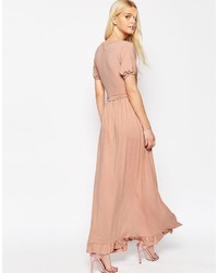 rosa Maxikleid von Asos