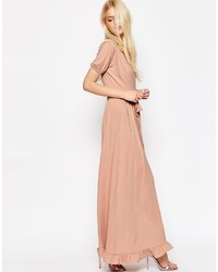 rosa Maxikleid von Asos