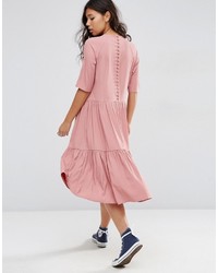 rosa Maxikleid von Asos