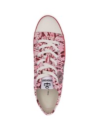 rosa Mit Batikmuster Segeltuch niedrige Sneakers von Isabel Marant