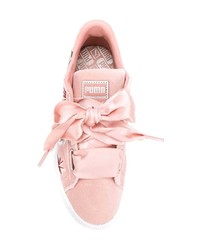 rosa niedrige Sneakers mit Blumenmuster von Puma
