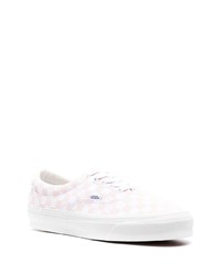 rosa niedrige Sneakers mit Karomuster von Vans