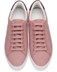 rosa niedrige Sneakers mit Karomuster von Burberry