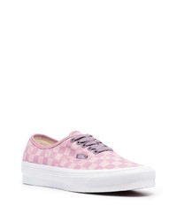 rosa niedrige Sneakers mit Karomuster von Vans