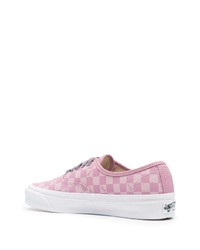 rosa niedrige Sneakers mit Karomuster von Vans