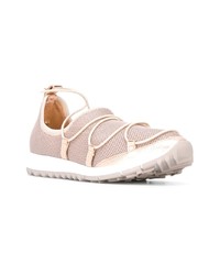 rosa niedrige Sneakers von Jimmy Choo