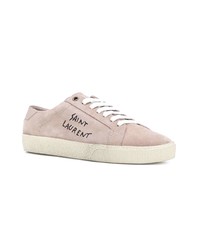 rosa niedrige Sneakers von Saint Laurent