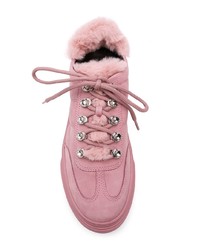 rosa niedrige Sneakers von Hogan