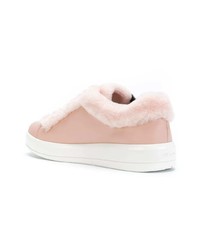 rosa niedrige Sneakers von Prada