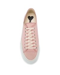 rosa niedrige Sneakers von Ami Paris