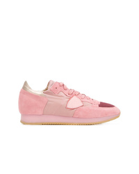 rosa niedrige Sneakers von Philippe Model