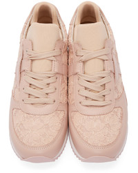 rosa niedrige Sneakers von Dolce & Gabbana
